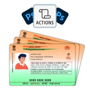 Color Aadhar Card Action