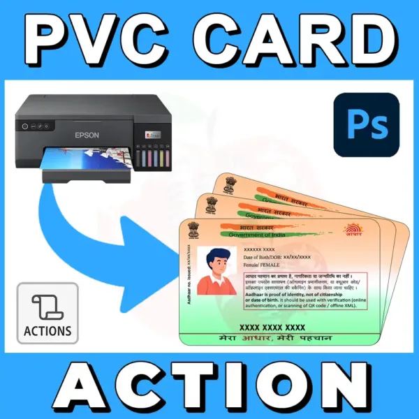 Aadhar Card Color Photoshop Action