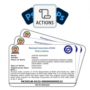 MCD Birth Certificate ID Card